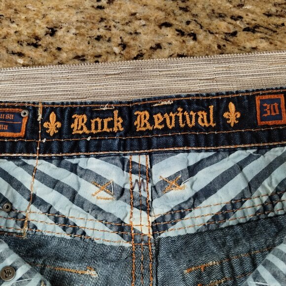 Rock Revival Jax Studded Boot Jeans Size 30 - Picture 8 of 16